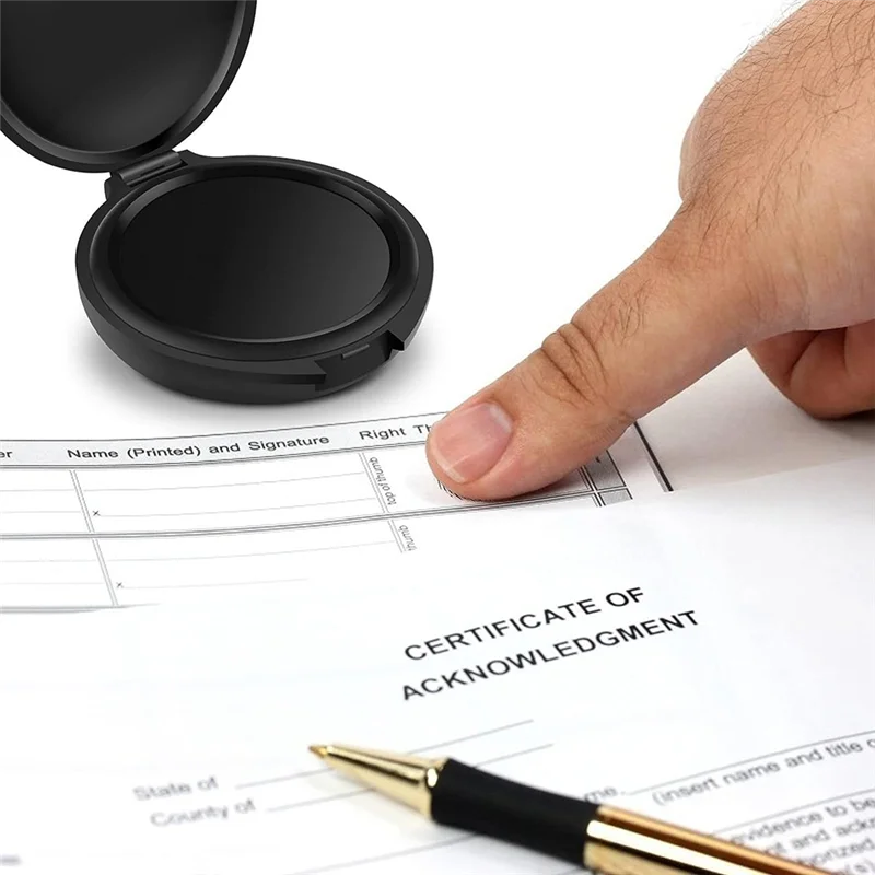 AP-Fingerprint Ink Pad No-Wash Quick-Drying Portable Quick-Drying Ink Pad Red 1 Piece Plastic