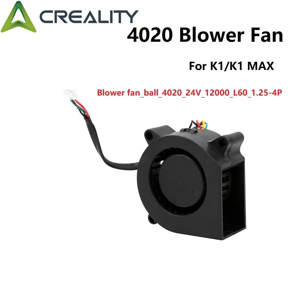 

Creality Official 4020 Blower Fan 24V Hotend Heat Sink Fan for Creality K1/K1 MAX 3D Printer Accessories Replacement