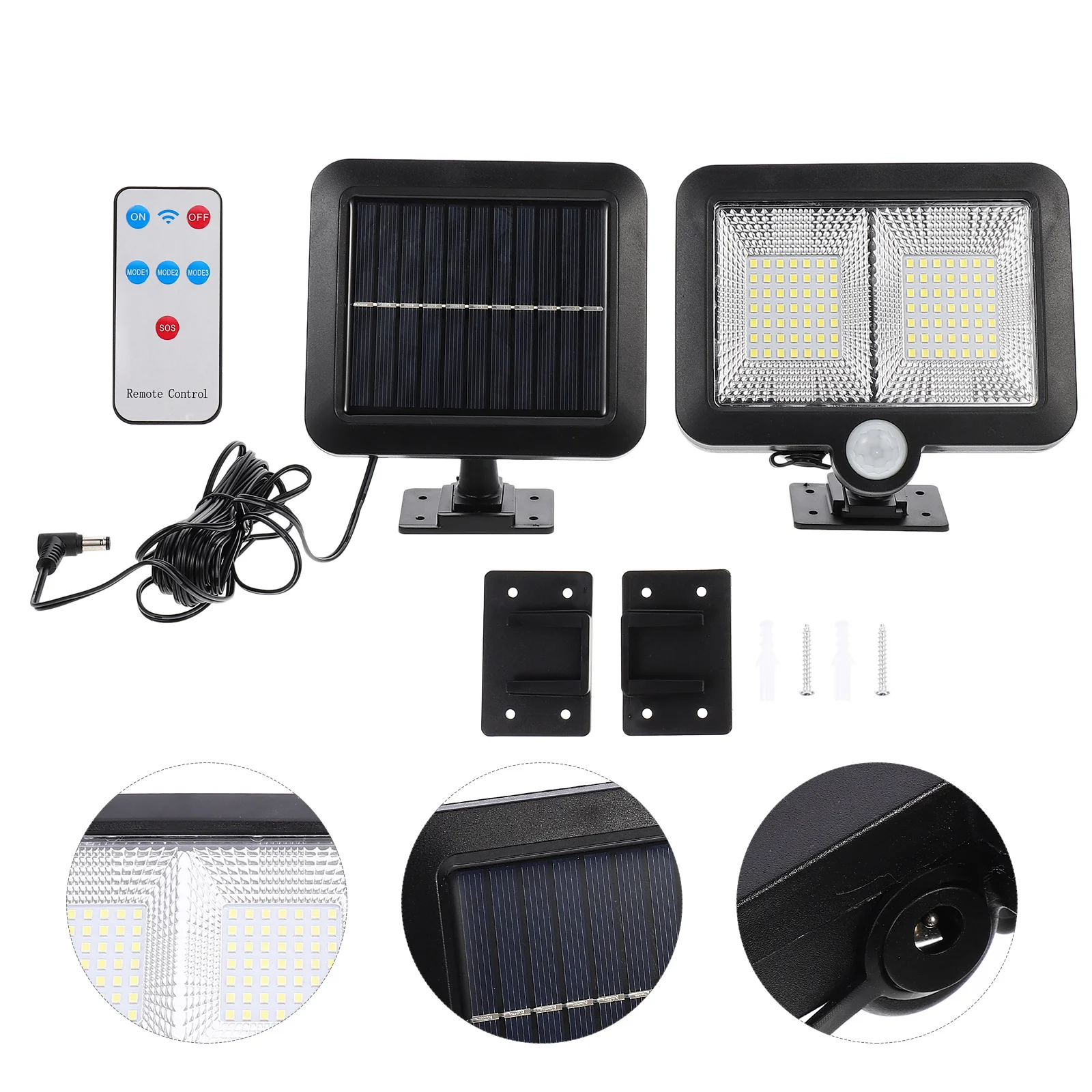 

1Set Waterproof Solar Motion Sensor Light Outdoor ABS Solar Powered Garden Wall Lamp Step Light Yard Induction