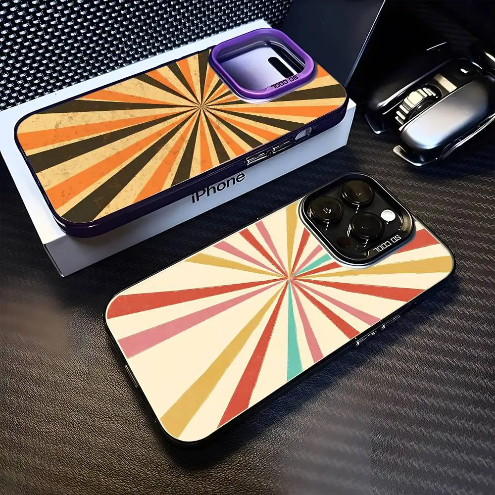 

Scorching-sun Phone Case For iPhone17,16,15,14,13,12,11 Plus,Pro Max Purple Matte Shockproof Cover