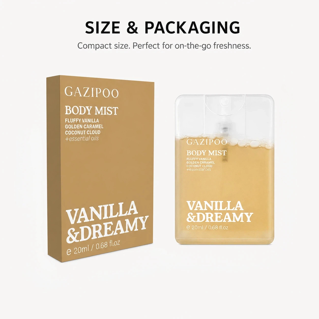 20ML Card‑Shaped Oriental Vanilla Pheromone Mist - Vanilla Orange Blossom Jasmine Scent Eau de Toilette for Traveling or Dating