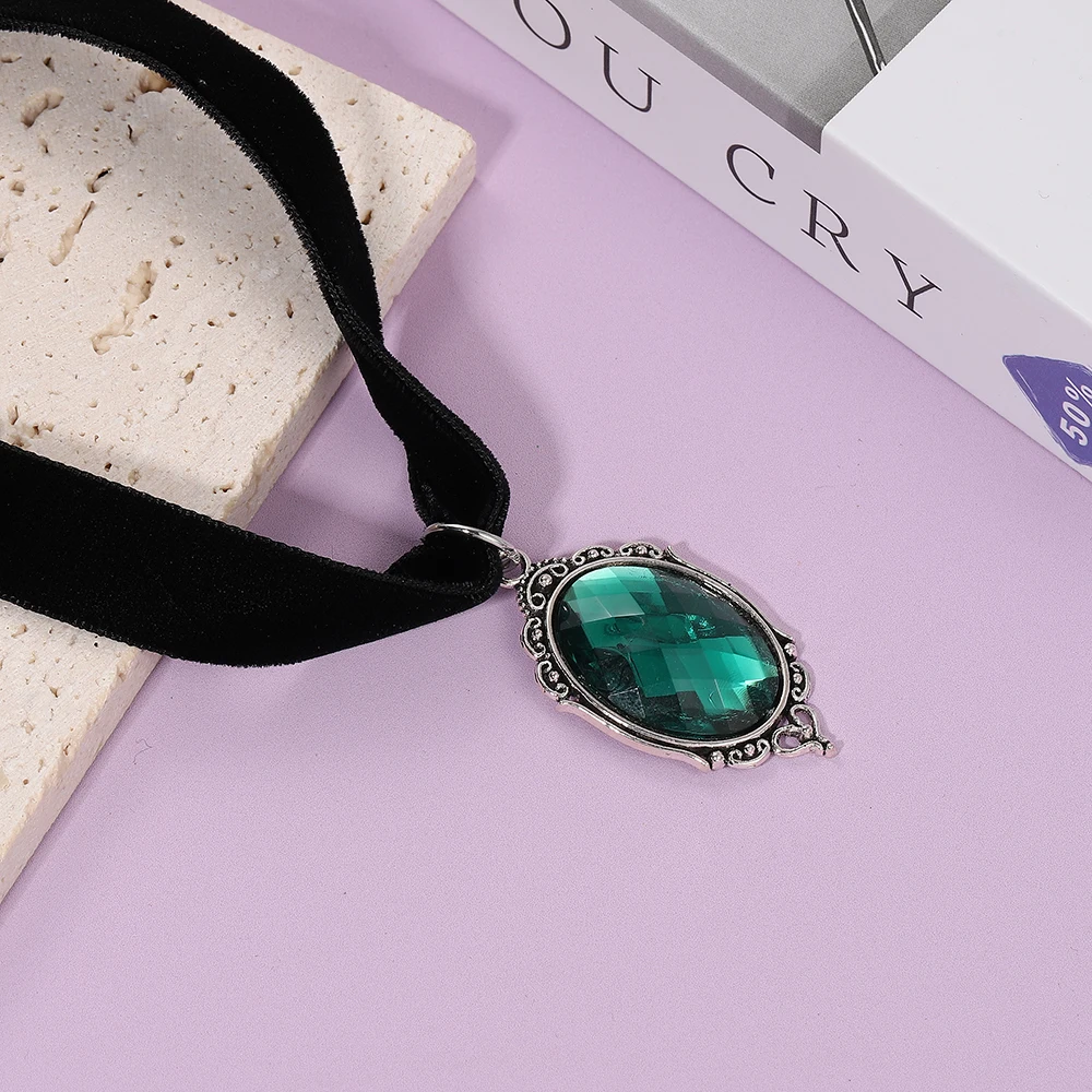 Doppelseitiger Samtkragen im Gothic-Stil, Schlüsselbeinkette mit Fledermaus-Anhänger, dunkles Retro-Accessoire für Damen, Party-Schmuck, Geschenkidee – Detail 8