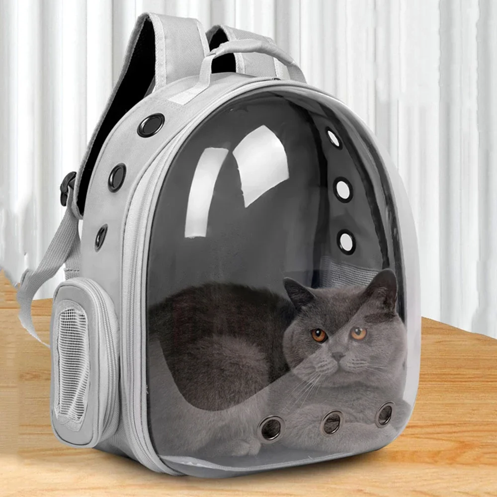 

Pet Cat Carrier Backpack Transparent Capsule Bubble Pet Backpack Small Animal Puppy Kitty Bird Breathable Pet Carrier for Travel