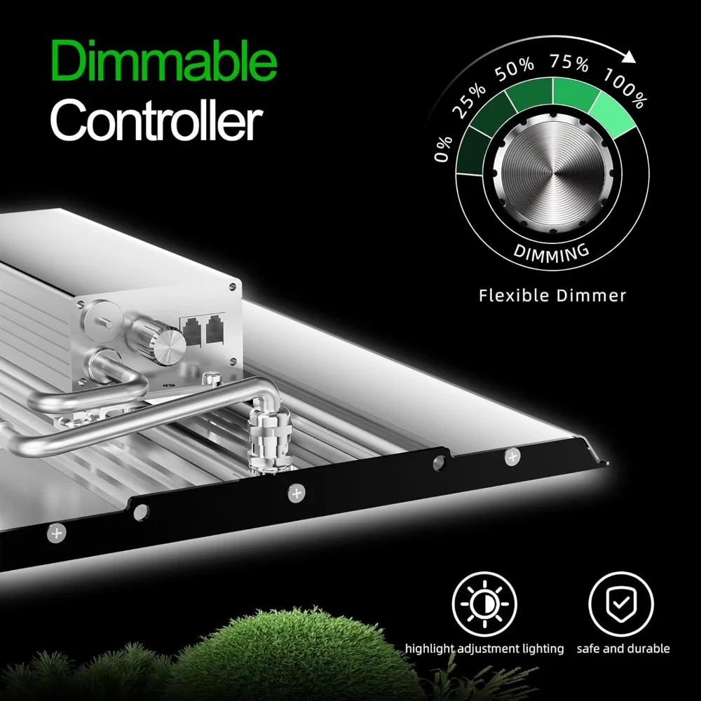 Pełnospektralny, ściemnialny panel LED 120W do uprawy nasion, warzyw, kwitnienia i wzrostu roślin.