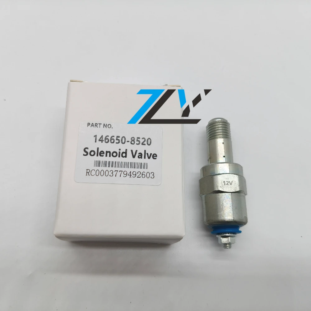 146650-8520 Shut-off Type Closed Solenoid Valve 12V Shut-off type hydraulic solenoid valve suitable for excavators