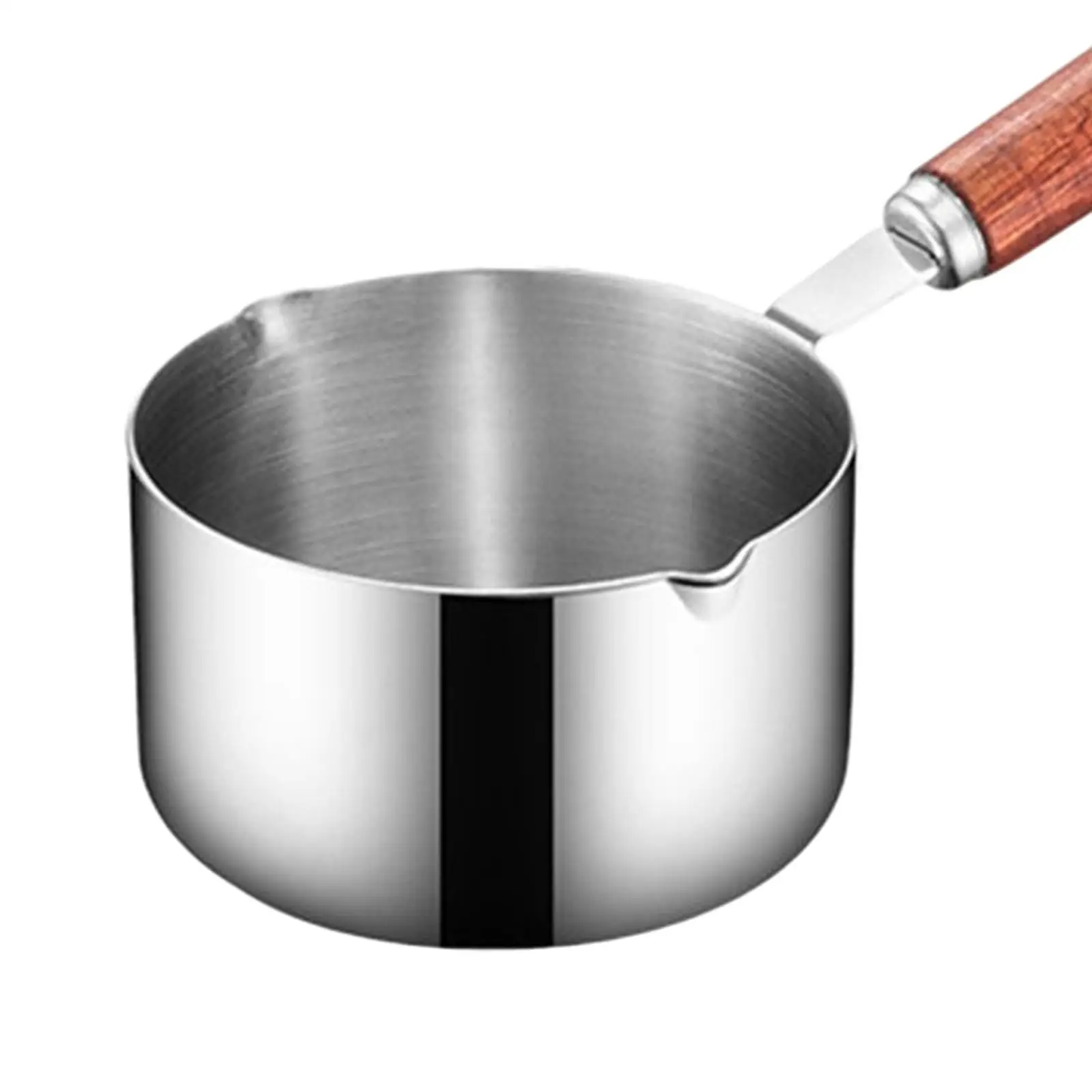 5xStainless Steel Small Saucepan Seasoning Bowl for Heating Milk Camping 250ml