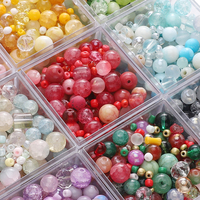 3-12mm 30G/Bag Glass Mixed Beads Full of Vitality, Unique Scattered Beads, Handmade DIY Jewelry Bracelets, Earrings, Accessories