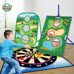 Set di giochi di destinazione per la pratica del Golf Indoor e Outdoor per bambini regali per giocattoli da lancio per genitori e bambini