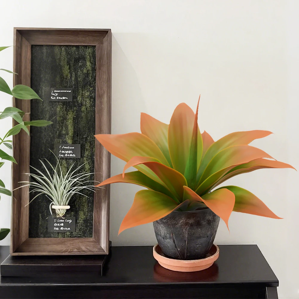 Large Artificial Agave Plants UV Resistant Fake Agave for Fall Decor Autumn Decor Tropical Plant Succulents Greenery - view 3