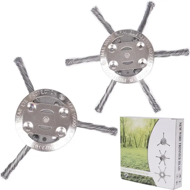 New Steel Wire Grass Trimmer Head  New String Trimmer Replacement Head, Wire Weed Trimmer Head Weed Remover Tool