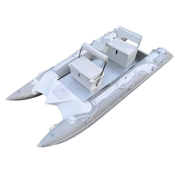 2024 New PVC Inflatable Sailboat 4-Person Aluminum Water Catamaran Kayak Rowing Boats for Sale