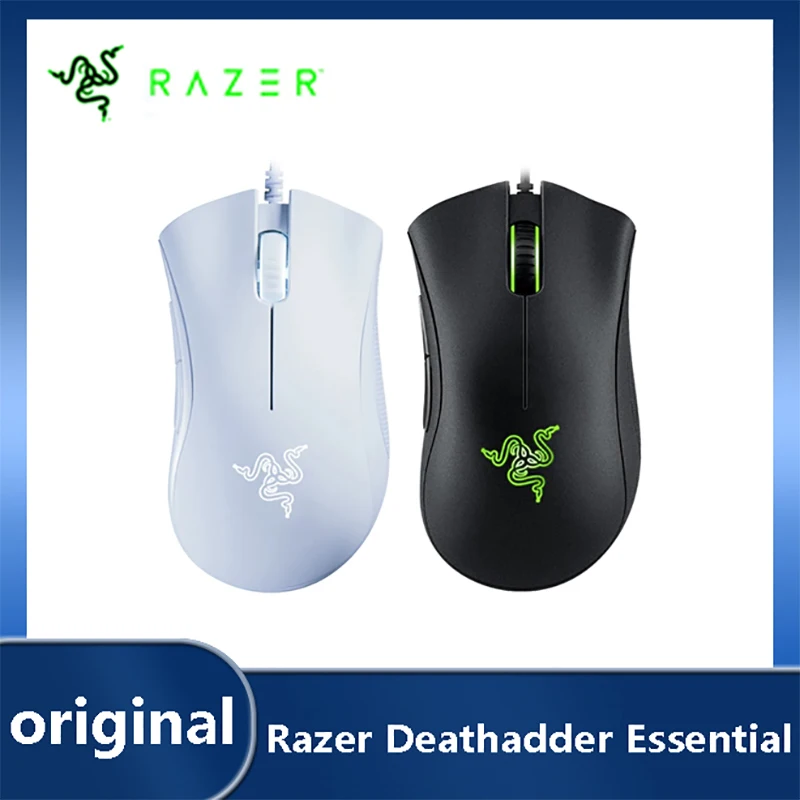 Razer Deathadder Essential Standard Version Wired Gaming Mouse 6400DPI Optical Sensor 5 Independent Buttons Laptop Mouse