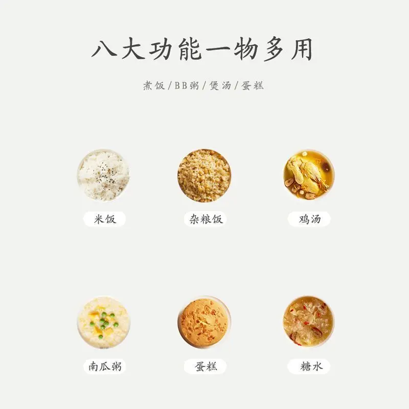 Подходит для рисоварки с керамической глазурью, бытовой рисоварки, мини-умное резервирование, многофункциональная, маленькая, 1-2, новинка, 3-4 человека