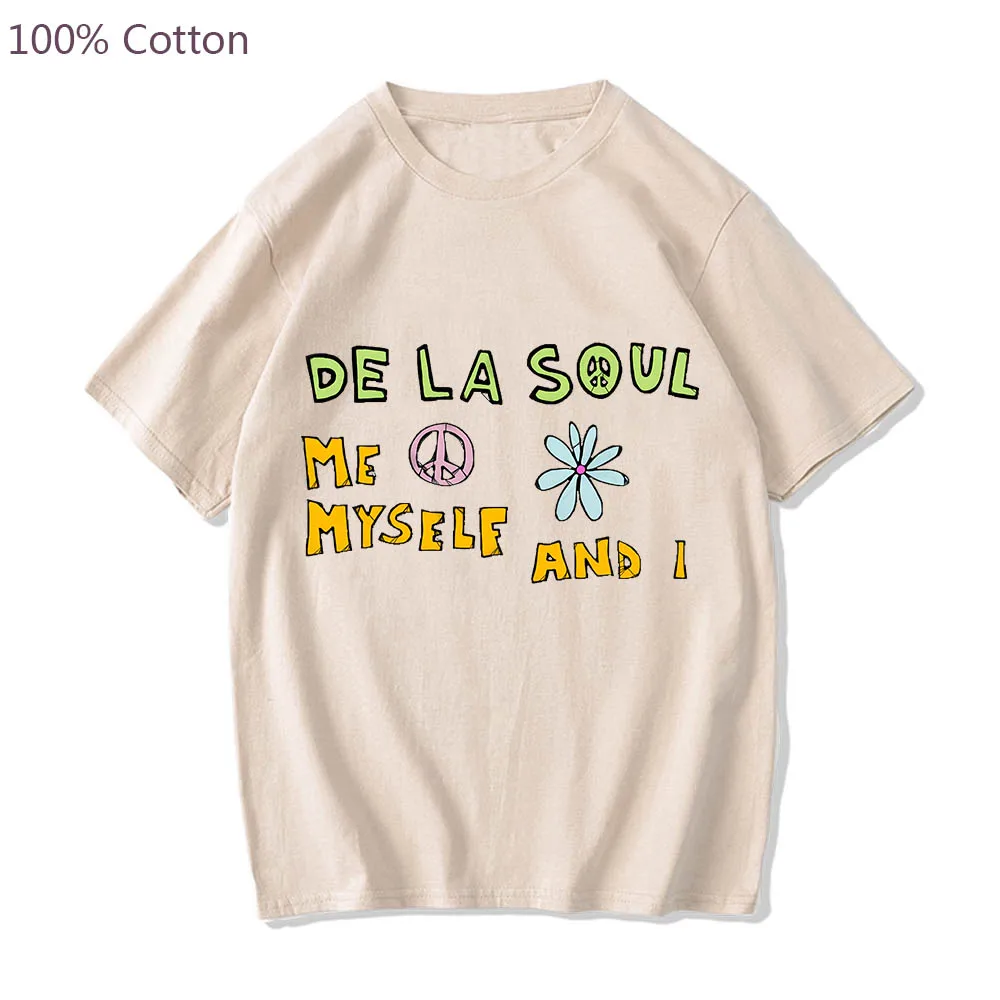 De La Soul High Street Anime T-shirts Cute Graphic Manga Tshirt Funko Pop 100% Cotton Men/women Tee-shirt Short Sleeve T-shirt