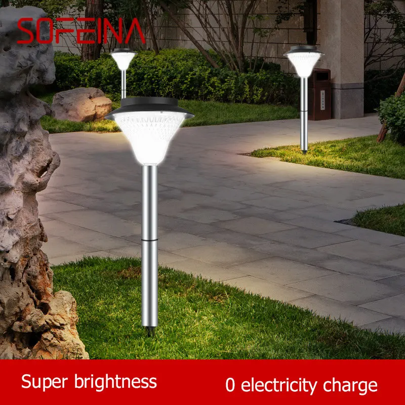 

SOFEINA Solar Light Contemporary Lawn Lamp LED Waterproof IP65 Outdoor Decorative For Courtyard Park Garden