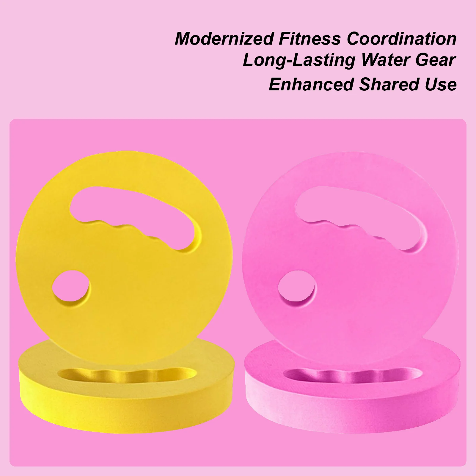 Discos de entrenamiento de agua, mancuernas de entrenamiento de agua de espuma flotante, herramienta de ejercicio de piscina de agarre cómodo para principiantes, niñas y jóvenes, 2 uds.