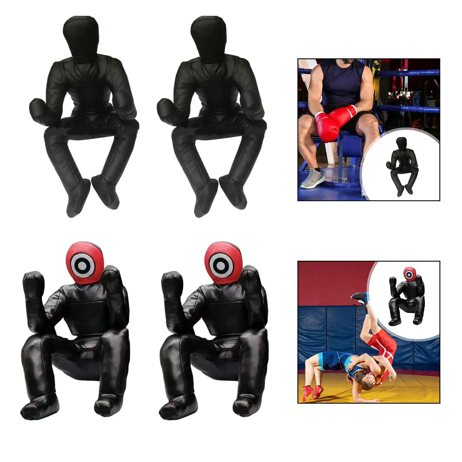 Fight Training Dummy, Unfilled, Brazilian Jiu-Jitsu Dummy for Boxing,