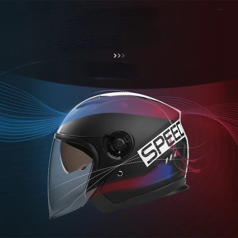 Helmet Motorcross And Safety half helmet Downhill women men Motorcycle double lens visorCasco De Seguridad for vespa Helmets