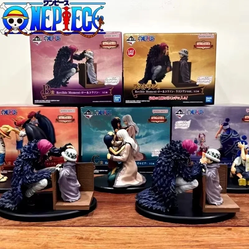 

Hot Original Bandai One Piece Ichiban Kuji Shanks Straw Hat Luffy Law Corazon Robin Olvia Yamato Anime Figures Toys For Kids