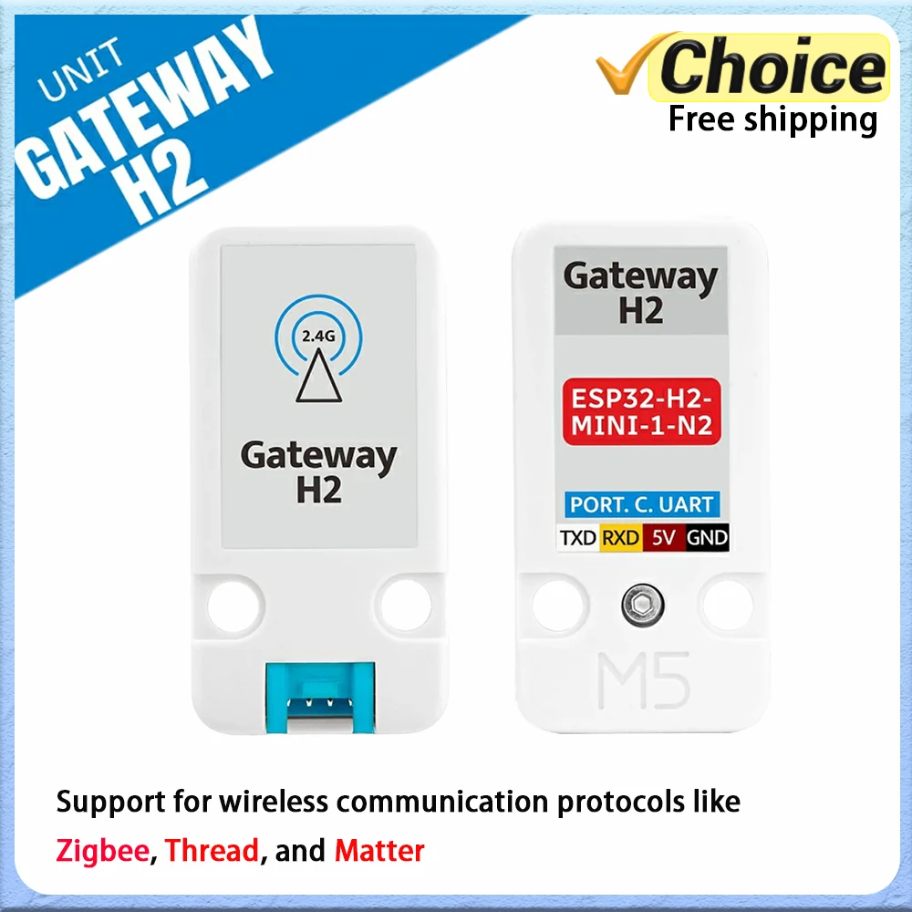 

M5Stack Unit Gateway H2 gateway development unit ESP32-H2 supports wireless communication protocols such as ZigBee, Thread