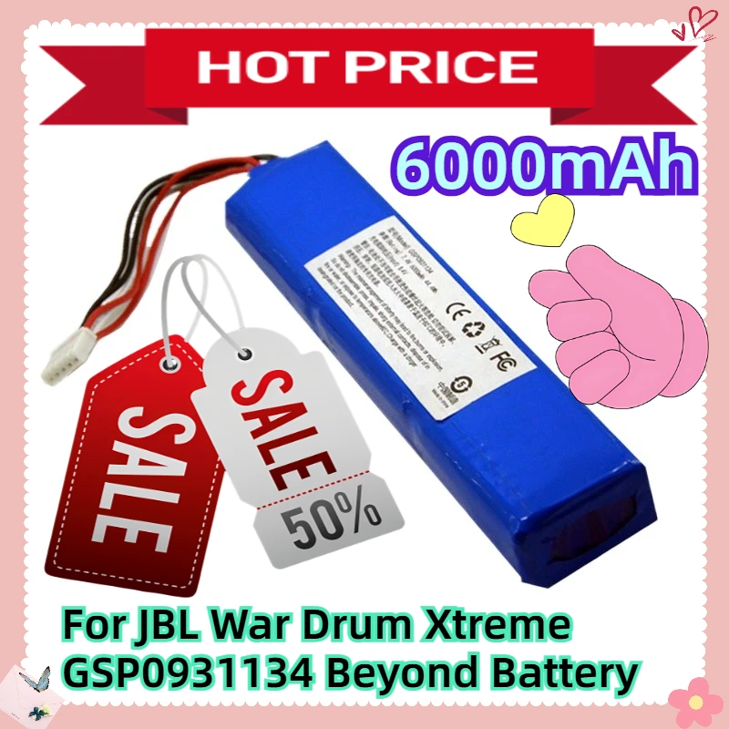 

For JBL War Drum Xtreme GSP0931134 7.4V6000mah Beyond Battery