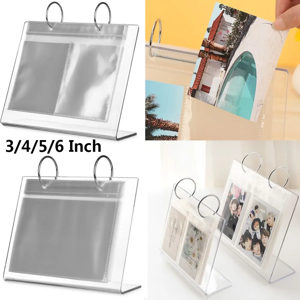 3-6 inch Colorful Collection Storage Organizer Picture Case Card Booklet Acrylic Photo Frame Photo Album