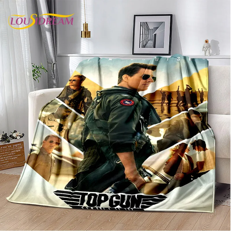 Movie Top Gun Sign Tom Cruise Blanket,Soft Throw Blanket for Home Bedroom Bed Sofa Picnic Travel Office Rest Cover Blanket Kids