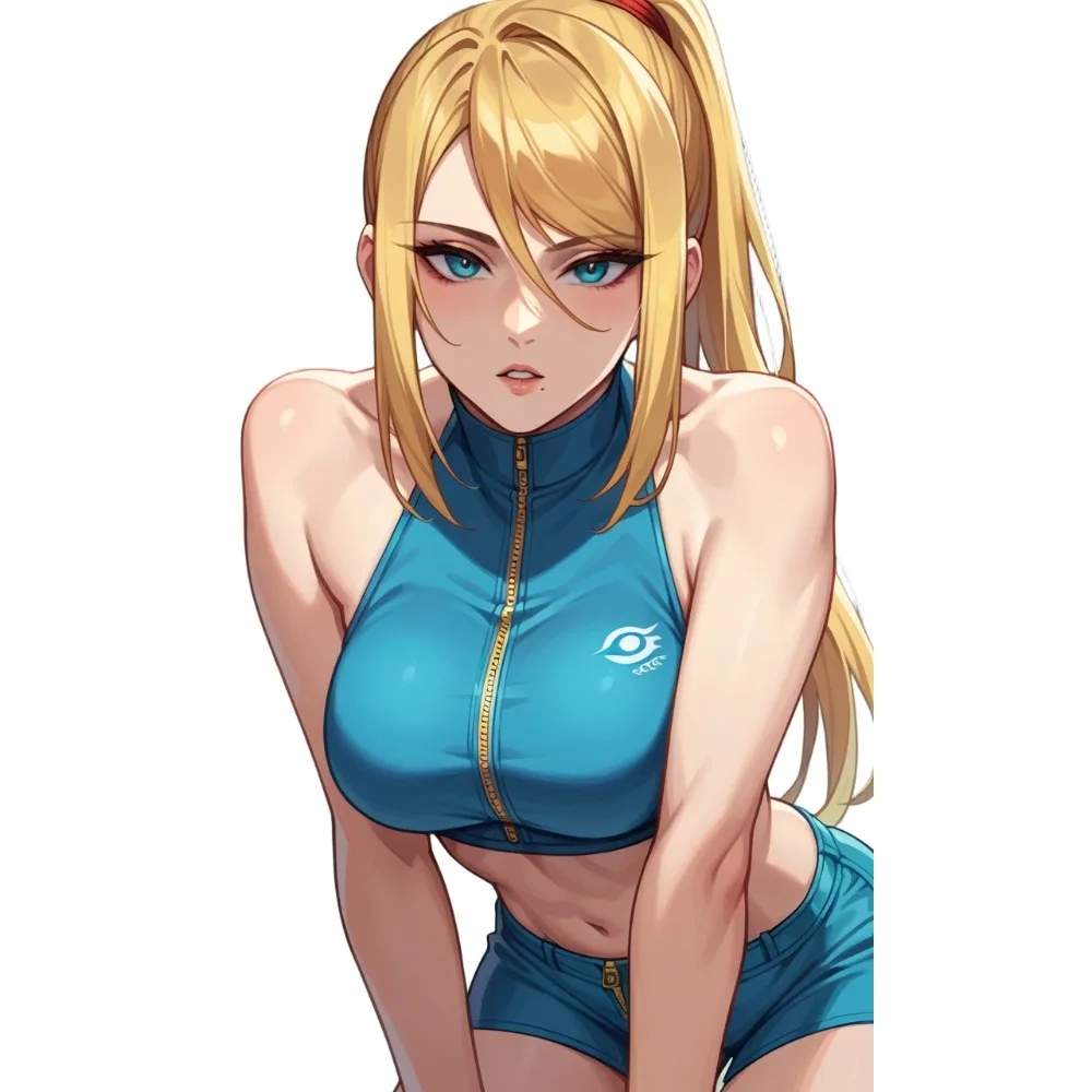 Zero Armor Samus Anime Vinyl Sticker Set 2pcs 3