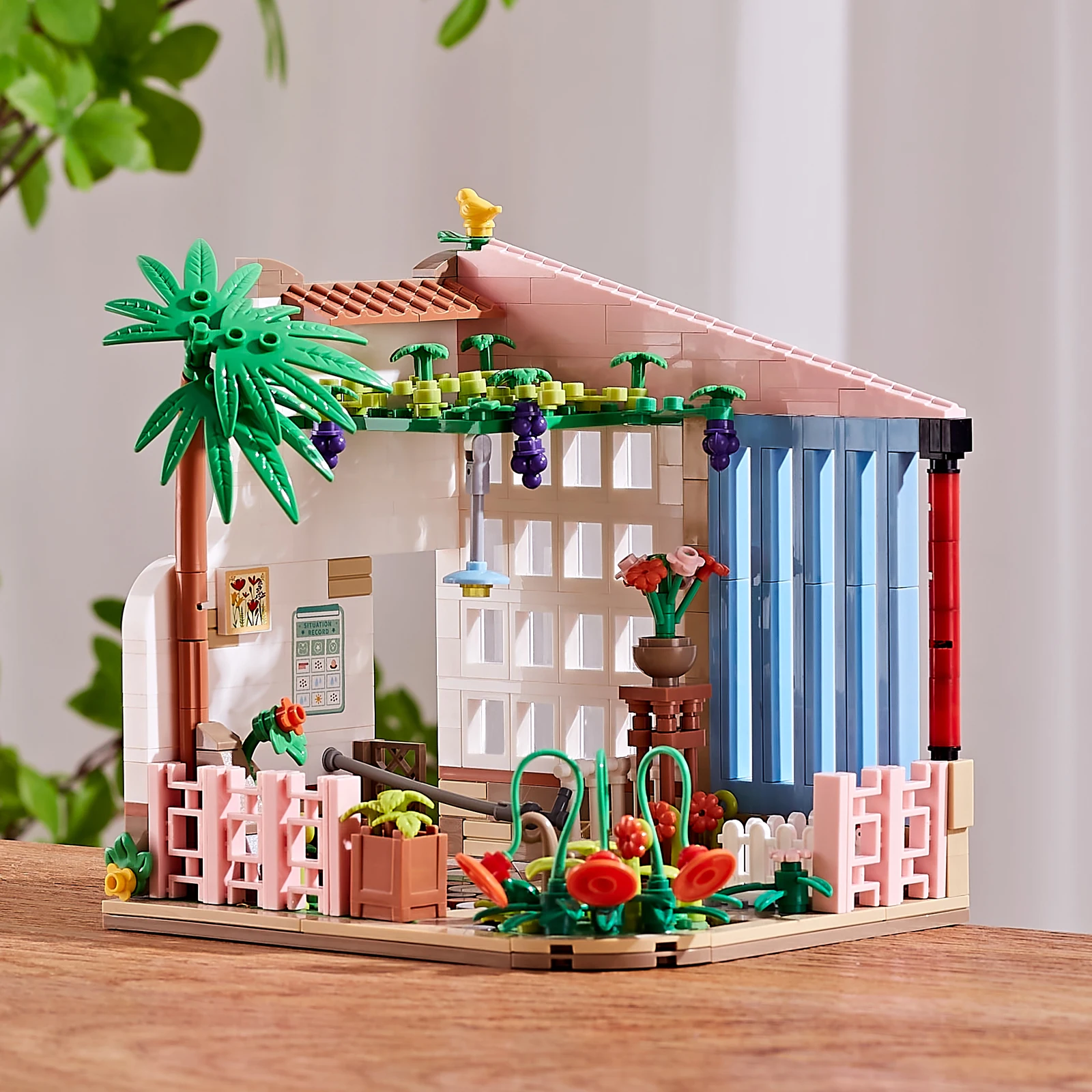 Diy Miniatuur Huis Stad Uitzicht Architectuur Winkel Restaurant Villa Mini Bouwsteen Educatief Speelgoed Voor Kinderen