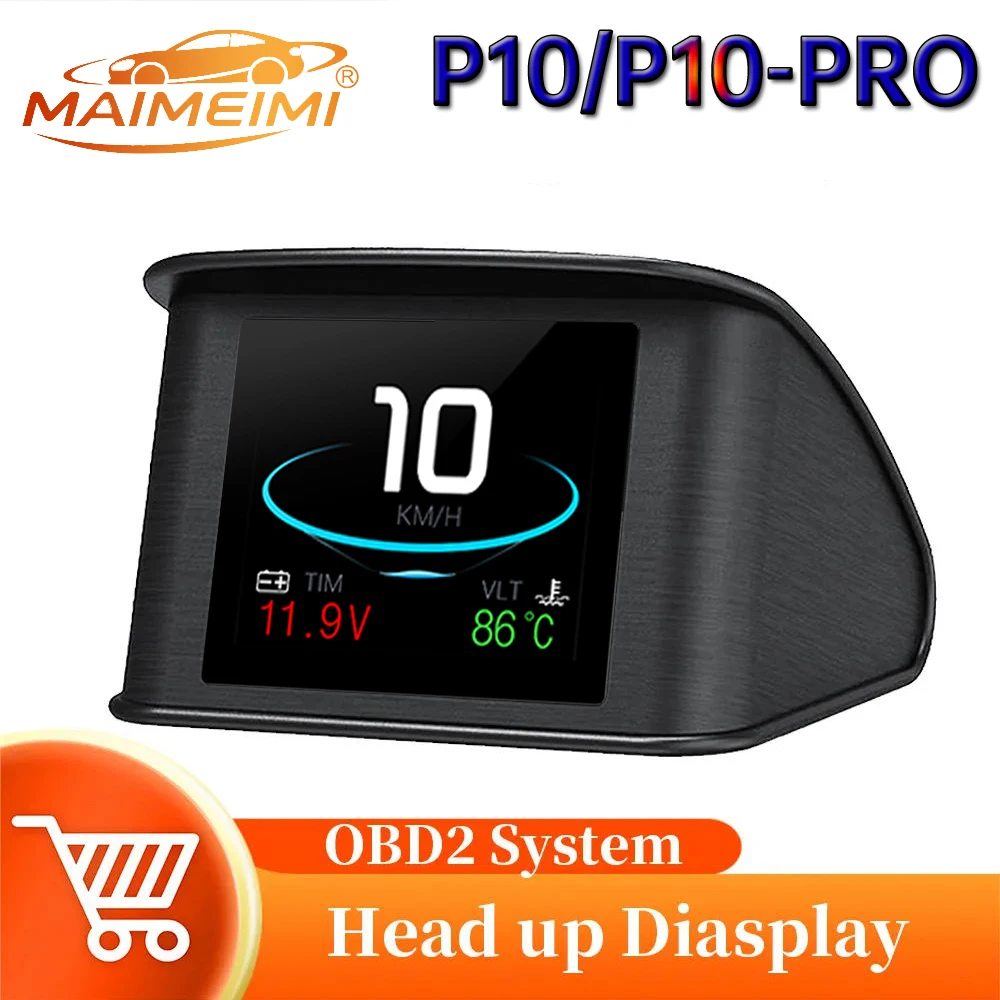 % HUD OBD2 Head up Display For Car Smart Gauge Digital Speed RPM Water Temp Fuel Consumption Smart Car System Car Accessoires