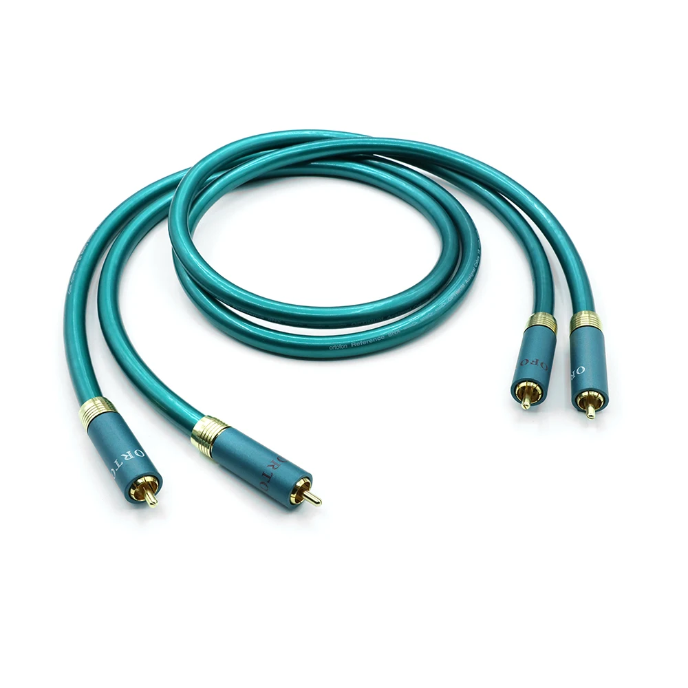 Hi-Fi 8N OFC Ortofon RCA-кабель Высококачественный усилитель компакт-дисков Interconnect 2RCA на 2RCA Мужской аудиокабель