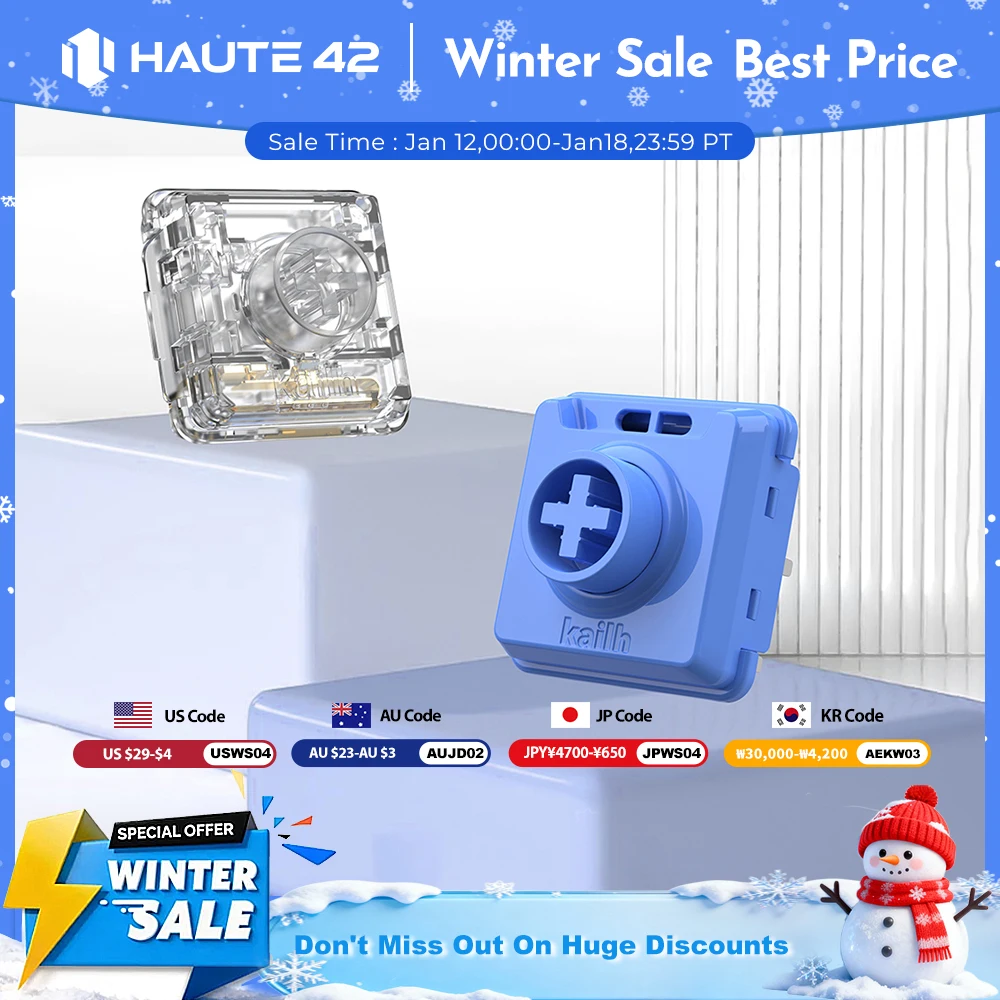 Haute42 Kailh Customized Low Profile Crystal Switch For Hitbox Controller Low profile Wind Engine Switch For Mechanical Keyboard