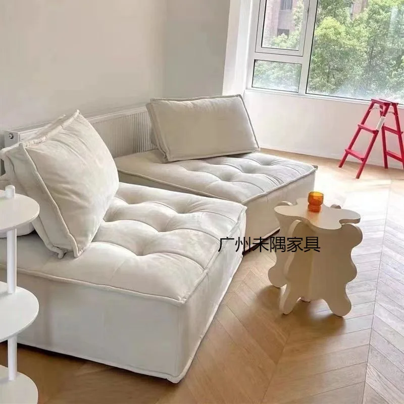 

Creative tofu block combination sofa single leisure square small sofa balcony small apartment living room lazy sofa