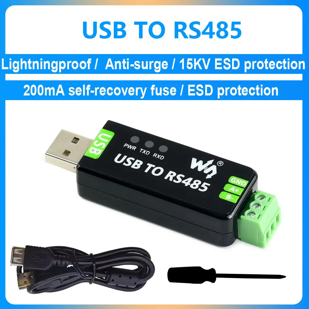 

Industrial USB to RS485 Converter Original FT232RL Communication Module Win8 10 Linux Mac