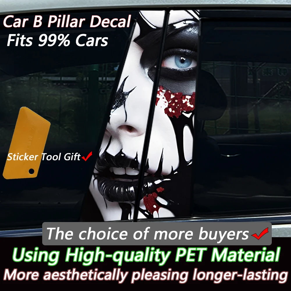 2PCS Skull Makeup Horror Girl - đánh giá và giá 3D Printing Vinyl