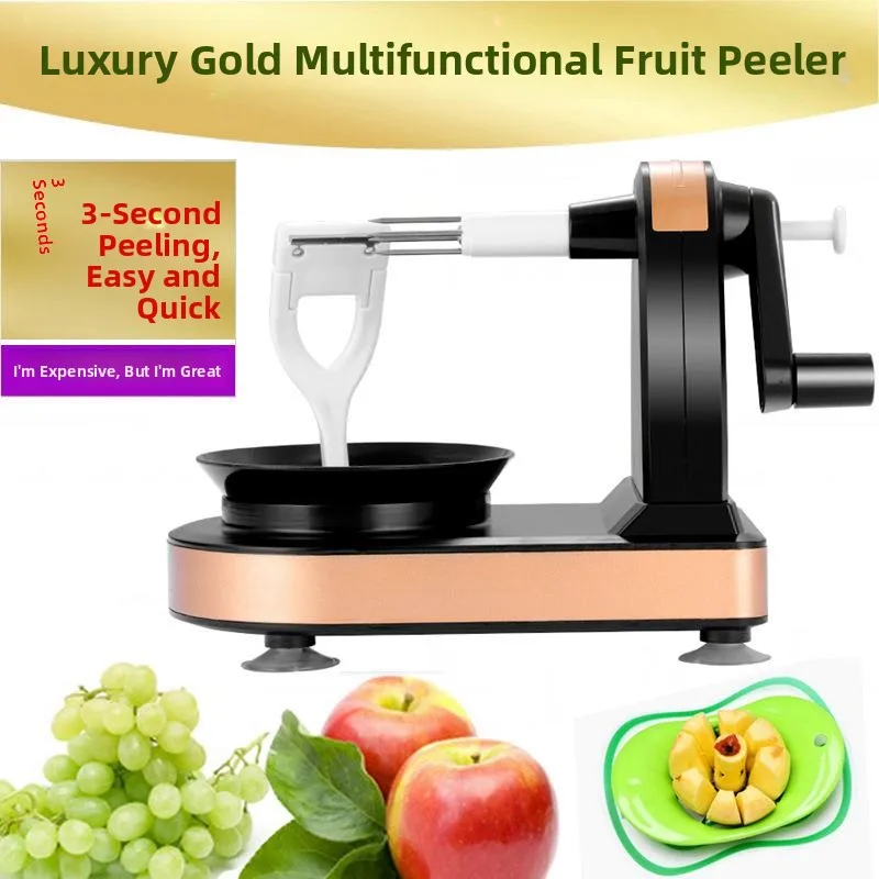 

Auatic Hand-Cranked Peeler Multifunctional Fruit Peeler Home Kitchen Cooking Tool Efficient Skin Removal Device