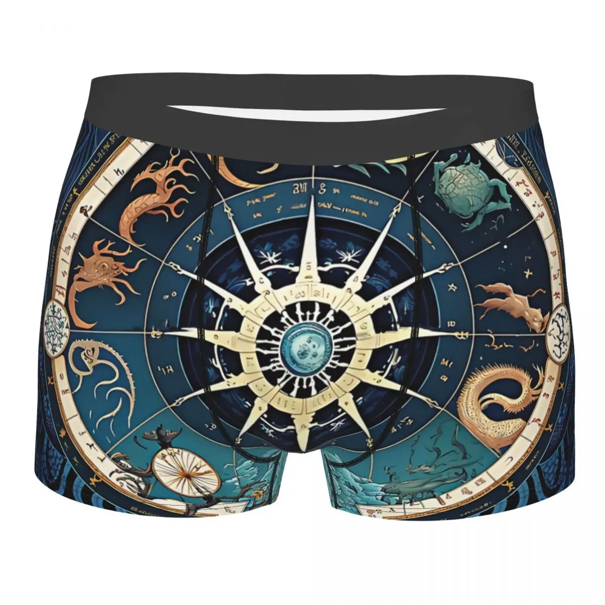 Adventure Starts From Cape Of East Ocean Man's Boxer Briefs Ocean Compass Breathable Funny Underwear High Quality Print Shorts