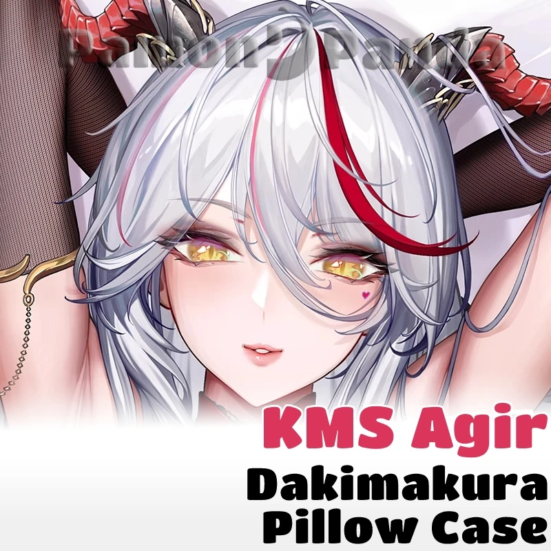 KMS Agir Dakimakura Azur Lane Game Hugging Pillow Case Full Body Pillow Cover Sexy Cushion Case Home Bedding Decor Otaku Gift