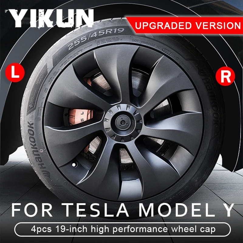 

4PCS Wheel Cover Performance Replacement for Tesla Model Y 19 Inch Wheel Caps Automobile Hubcap Full Cover Accessorie 2023 2024