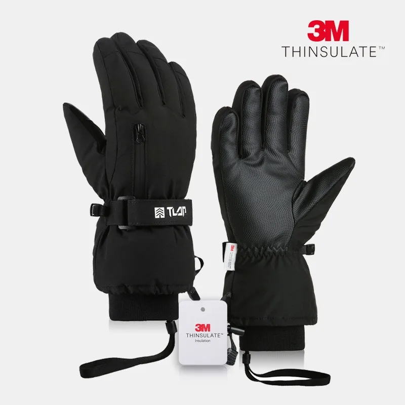 Guantes de ciclismo con pantalla táctil para hombre y mujer, cálidos, para ciclismo, gimnasio, conducción al aire libre, motocicleta, impermeables, térmicos, antideslizantes, para invierno