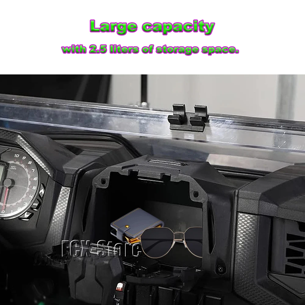 For Polaris RZR XP 4 1000 RZR XP Turbo S New Extended Electronic Device Holder GPS Tablet Mount Storage Box UTV Accessories