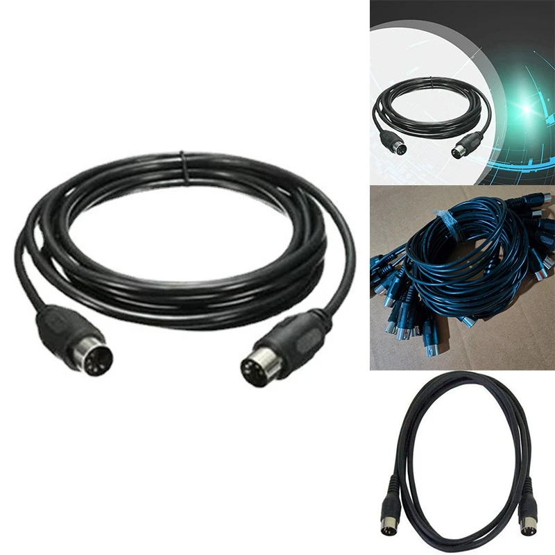 Удлинительный кабель MIDI 5-контактный между мужчинами Высококачественный удлинительный кабель MIDI для электрического фортепиано-гитарного инструмента