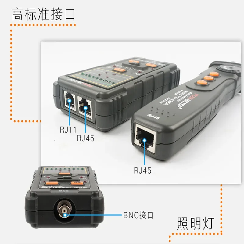 PM6816 Anti-interference Network Cable Tester Portable Line Finder Line Checker