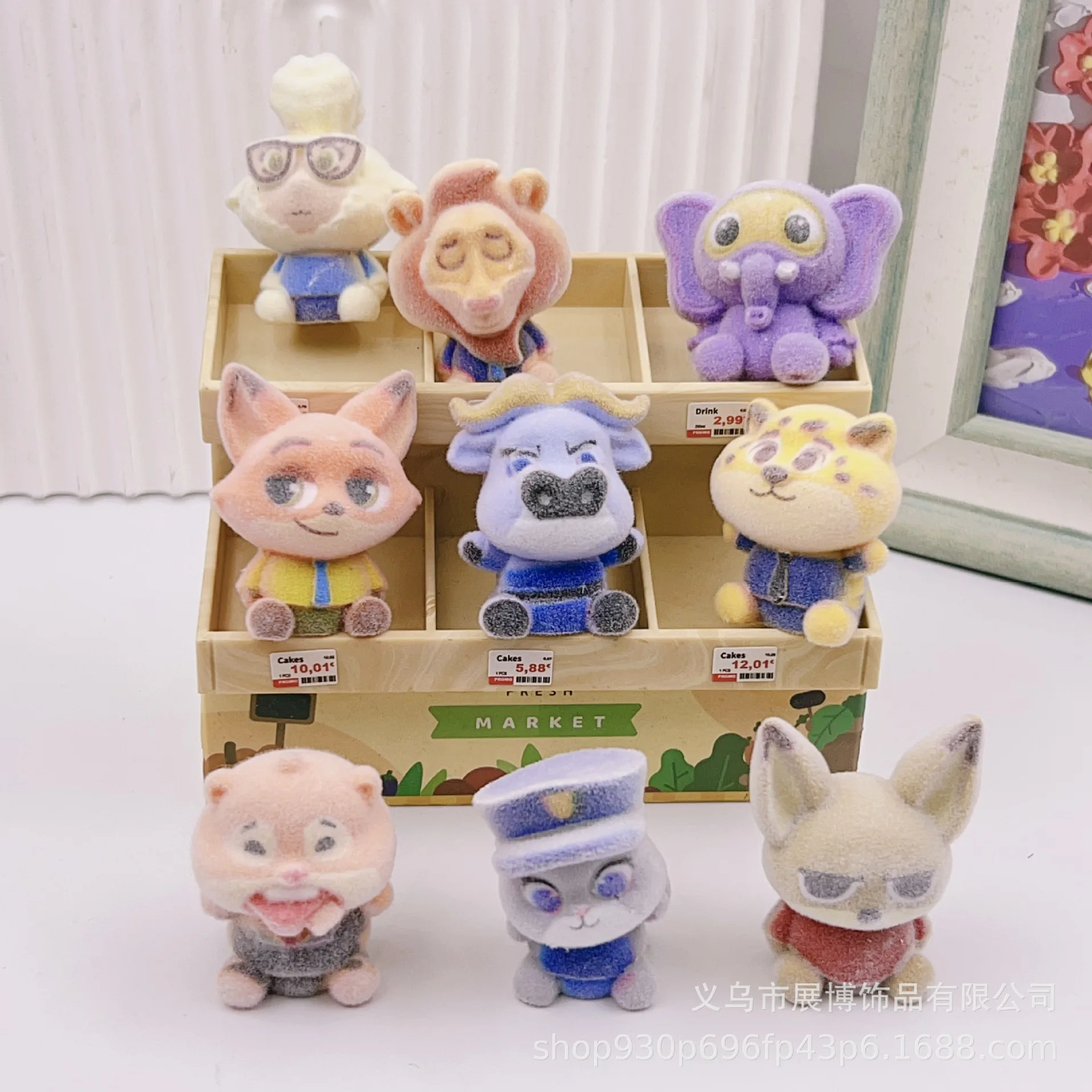 9 pezzi nuovi per Zootopia2 ornamenti figurine ornamenti da tavolo simpatici accessori fai da te pendenti decorazioni per auto regali
