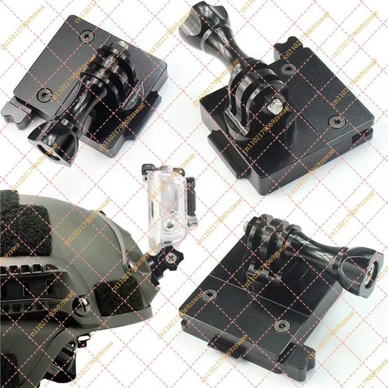 Aluminum Alloy M5 Thumb Screw Mount Adapter, Action Camera Helmet Accessory