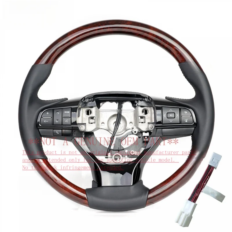 For 2021 Toyota Sienna High End Lexus LC Wood Modified Steering Wheel Horn Cover Shell