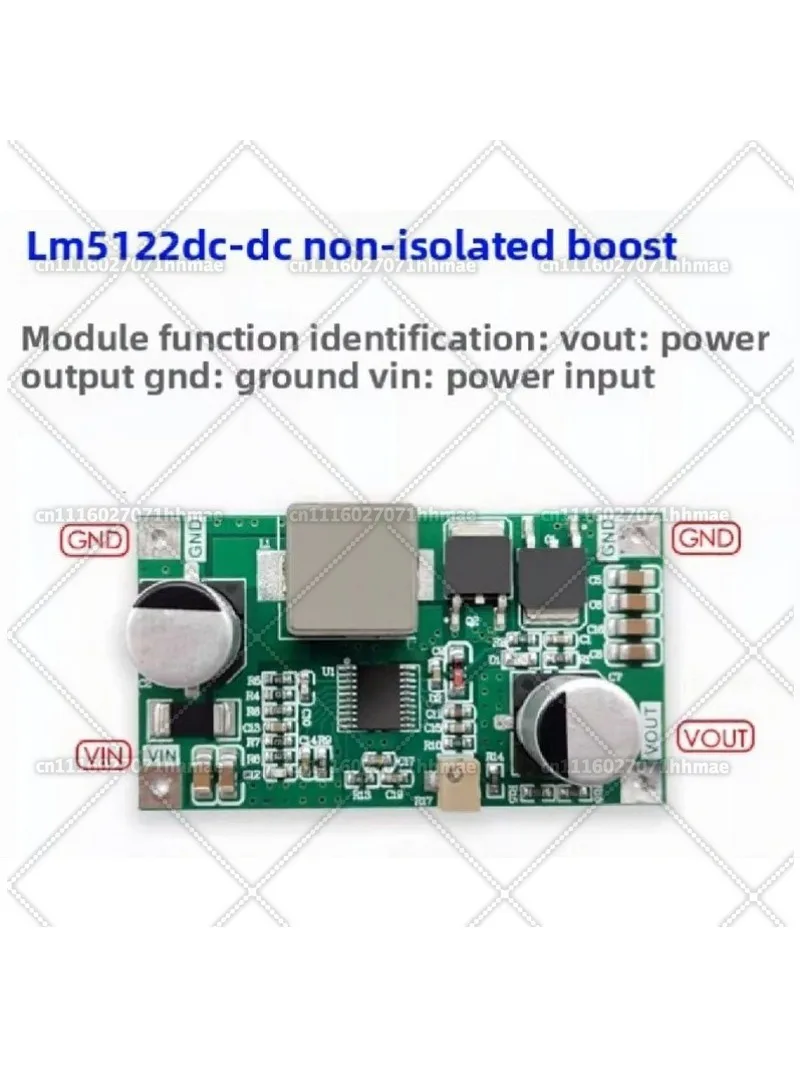 LM5122 Adjustable Boost Regulated Power Supply Module 5A Current High Power Boost Power Supply 12V-48V