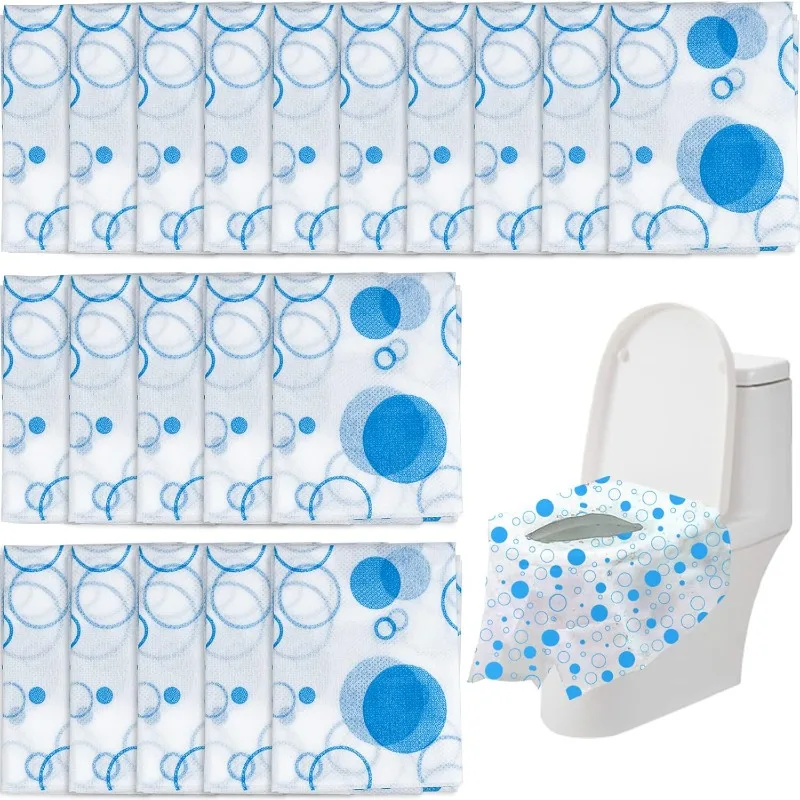 

Набор из 20 туалетных подушечек, 65 х 60 см, в индивидуальной упаковке, идеально подходит для путешествий, общественных туалетов и торговых центров, больниц.