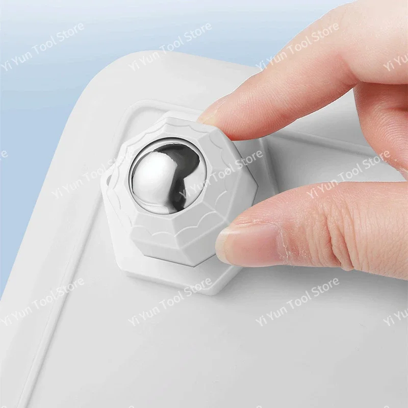 Ruedas para muebles Ruedas Rueda universal resistente 360 °   Ruedas autoadhesivas fuertes de acero inoxidable con rotación