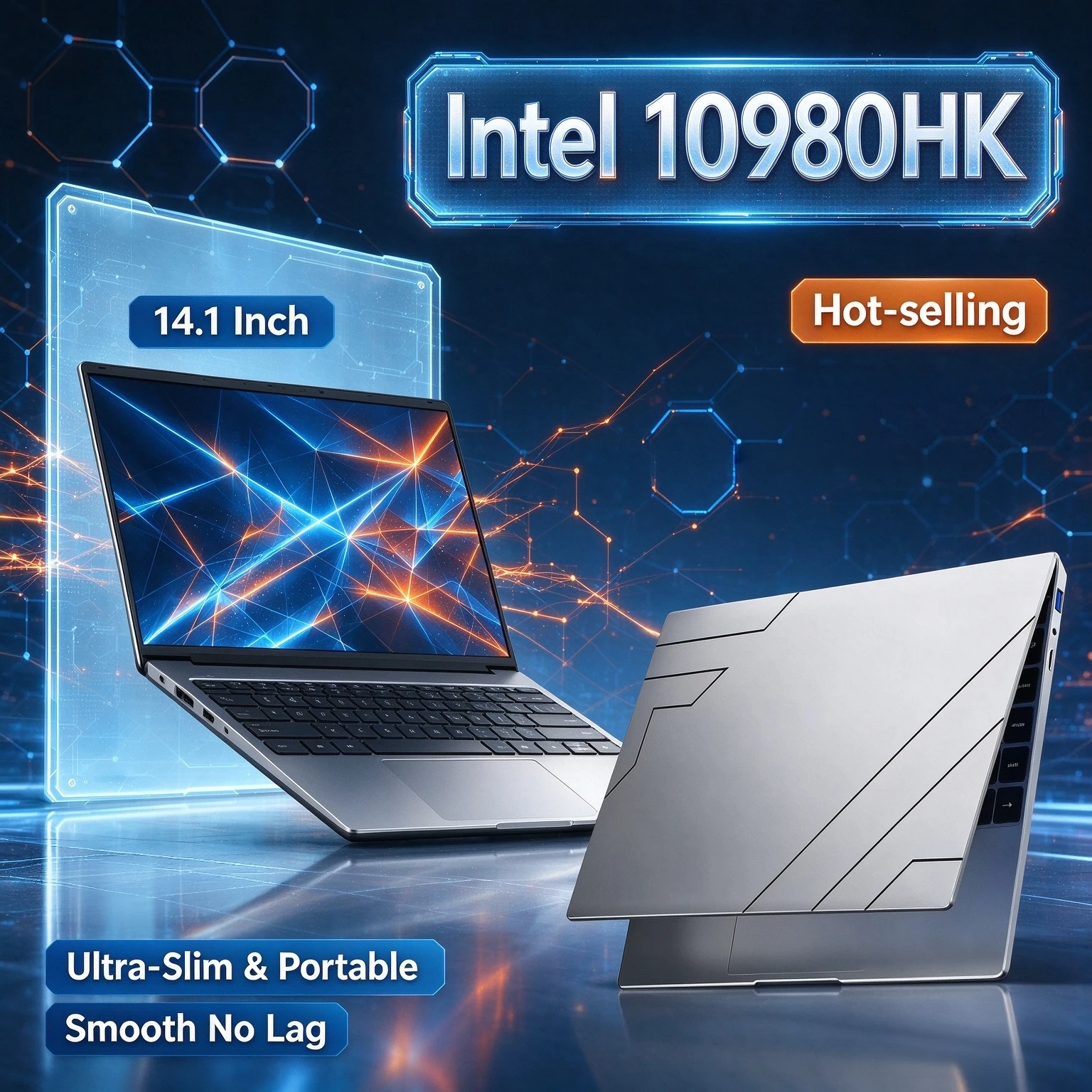 32GB RAM Laptop Intel Core i9 10980HK 2TB SSD 14.1 Inch Ultra Slim Gaming 1920x1080 Backlit Keyboard Office PC Pro Max